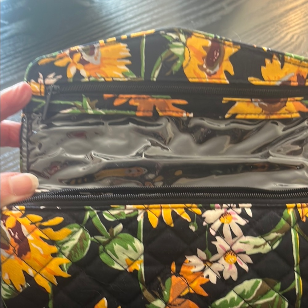 Vera Bradley Floral Black, Yellow, Green Jewelry Case - Picture 2 of 6